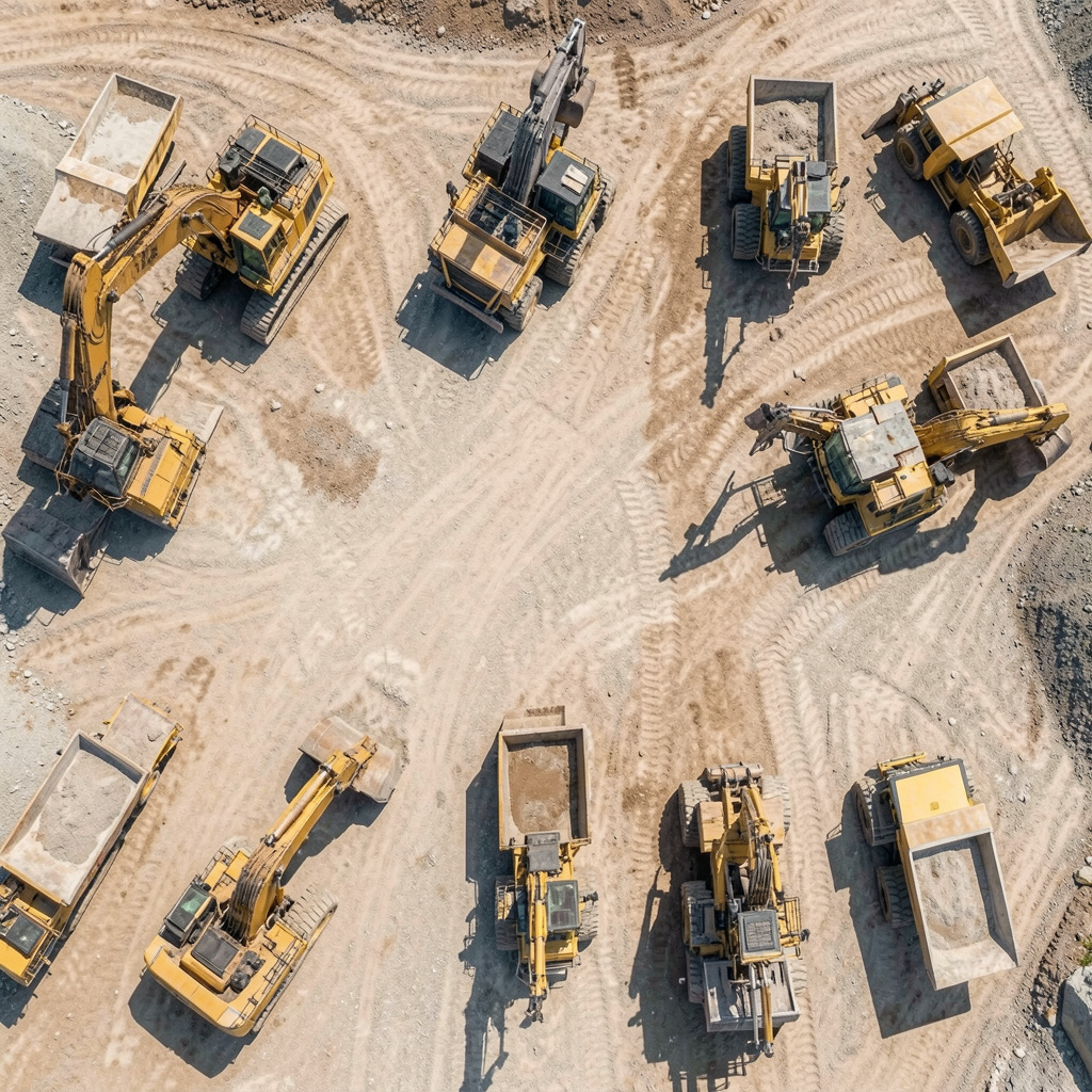 Heavy machinery on site
